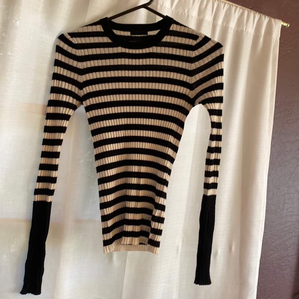 AIM 100% merino wool super soft striped top